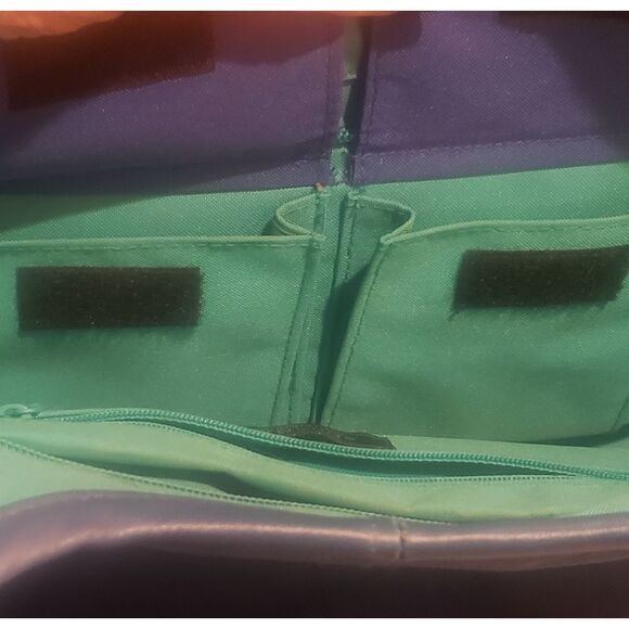 Genuine Sonoma Jean Company blue/turquoise canvas beach tote. - Picture 6 of 7